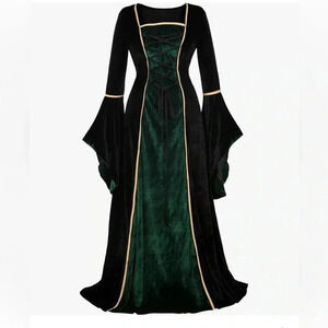 Renaissance Dress Women Medieval Costume Women Hocus Pocus Costume Halloween XL